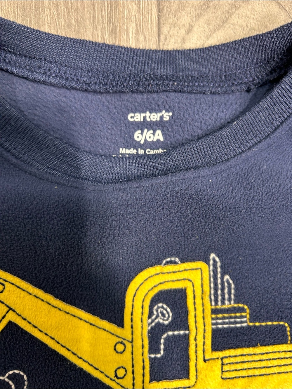 Carter's Boys Fleece Excavator Pajama Set 6 - Picture 4 of 8